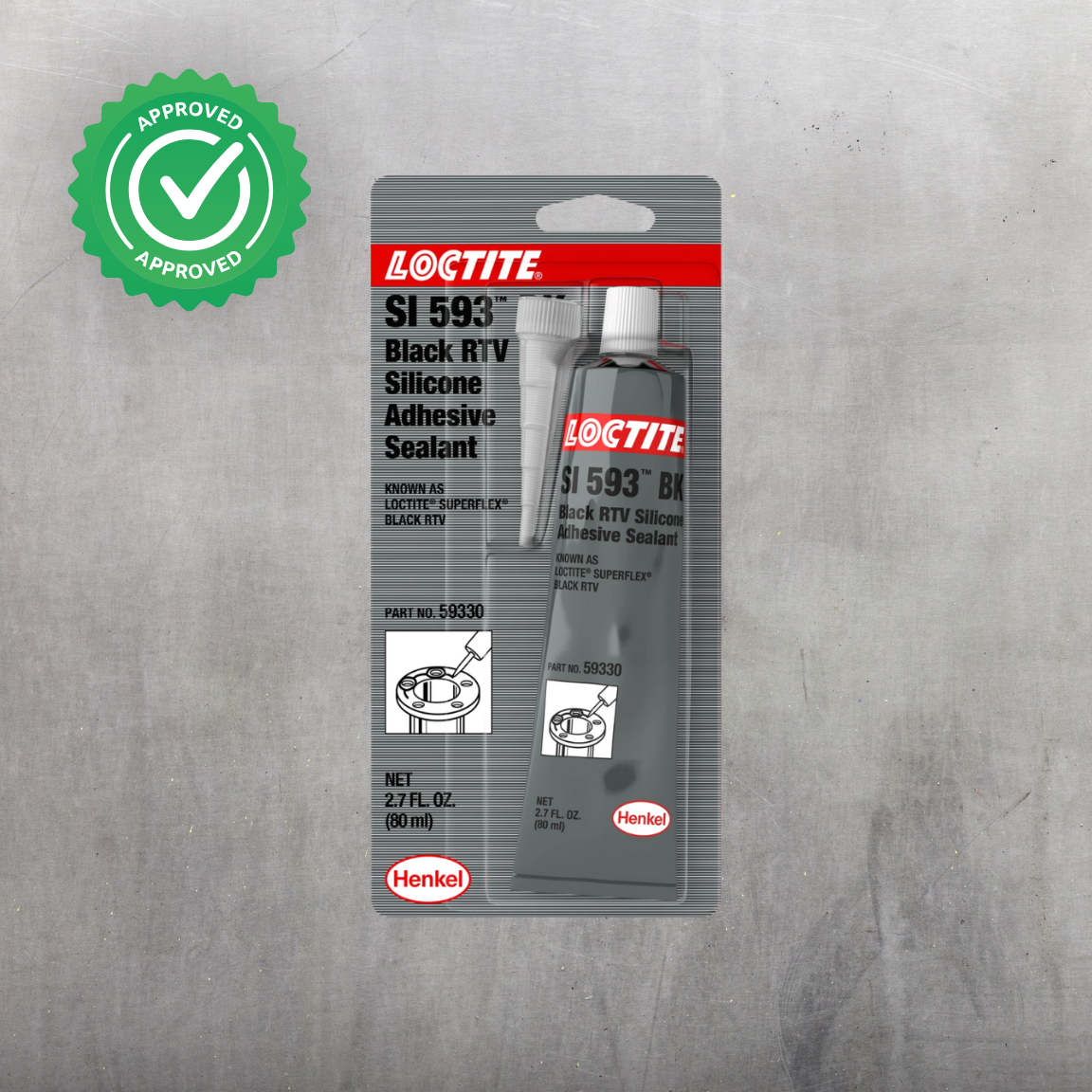 LOCTITE® SI 593 Superflex Black RTV | Adhesivo Sellador de Silicón Monocomponente de Uso General