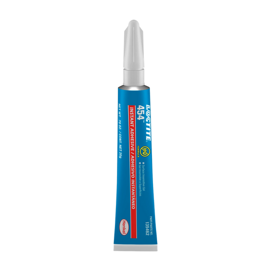 LOCTITE® 454 Gel Instantáneo | Ultra alta viscosidad, no sag, para holguras y superficies verticales