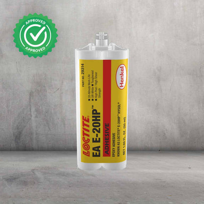 Adhesivo epóxico bicomponente LOCTITE EA E-20HP de viscosidad media para uniones estructurales industriales