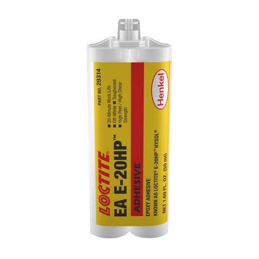 Adhesivo epóxico bicomponente LOCTITE EA E-20HP de viscosidad media para uniones estructurales industriales