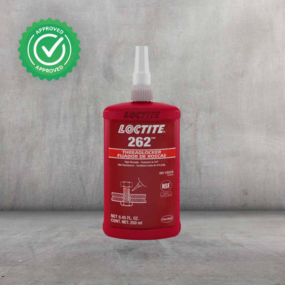 Fijador de roscas LOCTITE 262 color rojo, de alta resistencia y curado rápido para uniones permanentes