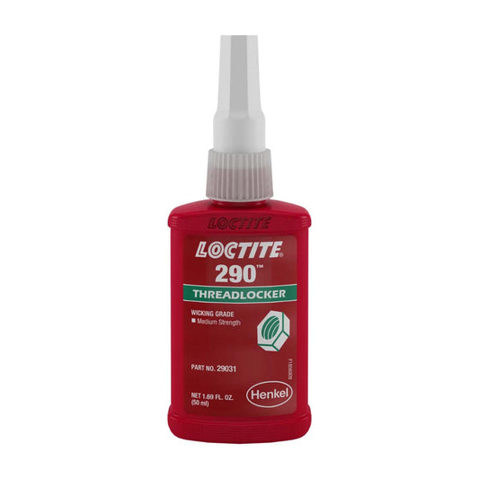 Fijador LOCTITE 290 verde de acción capilar para aplicación en ensambles existentes sin desmontaje