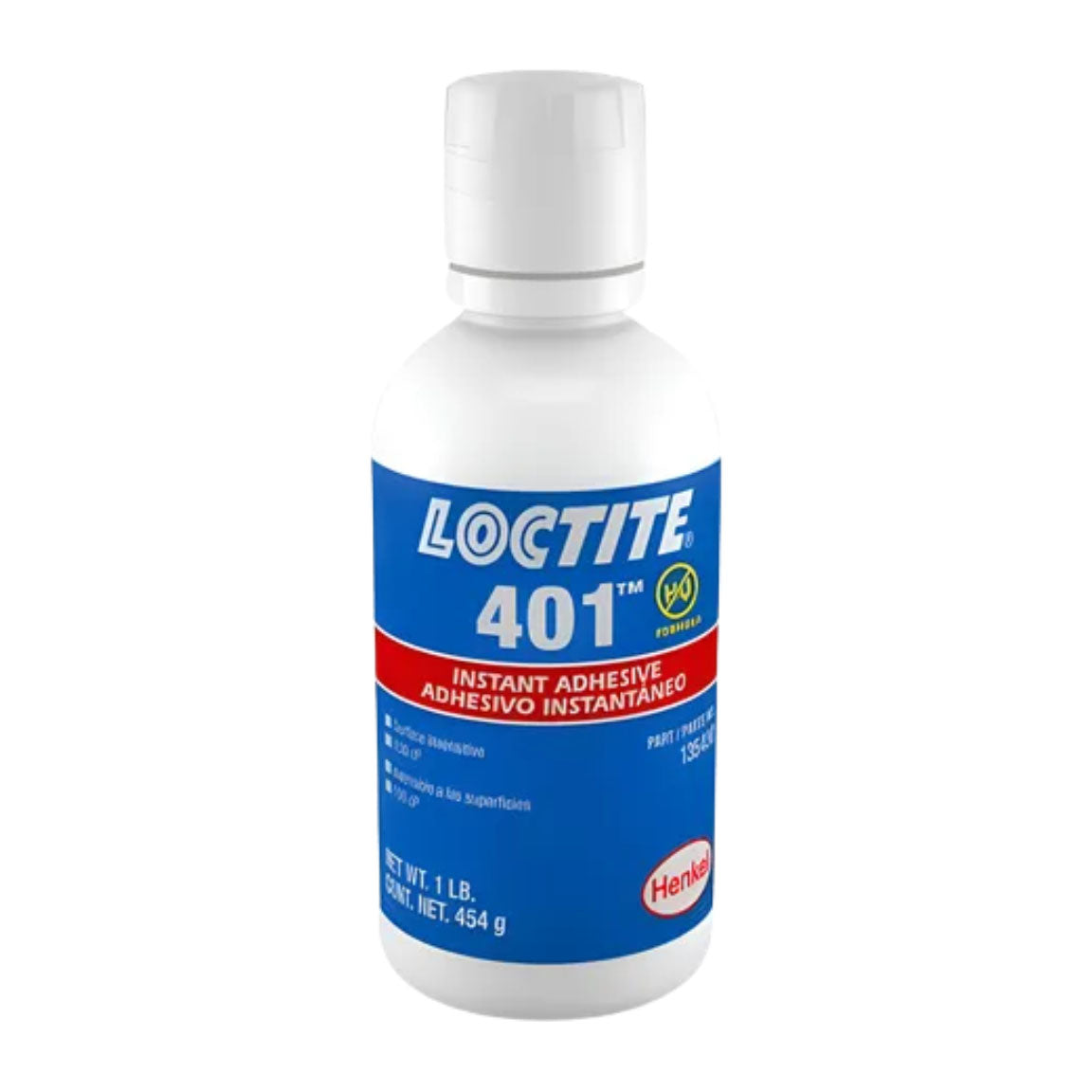 Frasco gotero de LOCTITE 401, adhesivo instantáneo multiuso de baja viscosidad para fijación rápida