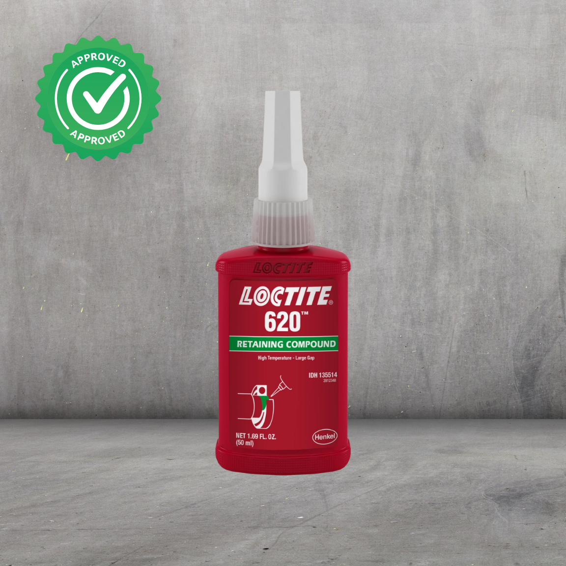LOCTITE® 620 Retenedor Anaeróbico | Alta resistencia y temperatura (hasta 200°C) para motores y ambientes calientes