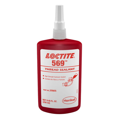Sellador LOCTITE 569 certificado para sistemas de gas presurizado (2000 kPa), baja viscosidad