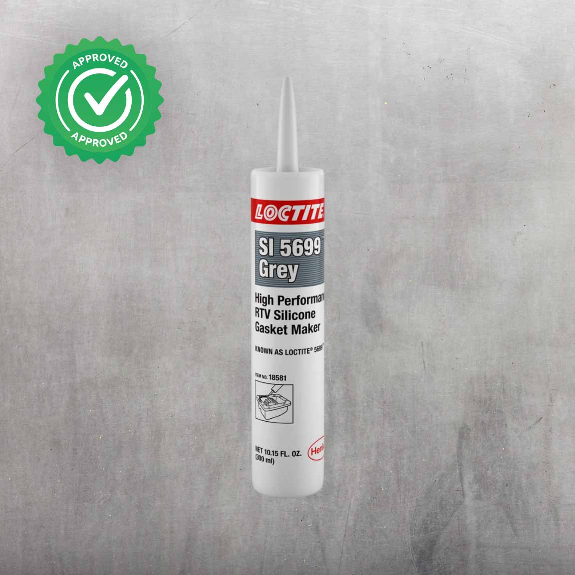  Silicona RTV LOCTITE SI 5699 color gris resistente a agua glicolada y aceites automotrices