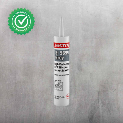 Silicona RTV LOCTITE SI 5699 color gris resistente a agua glicolada y aceites automotrices