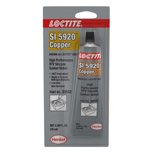 Silicona RTV Cobre - Loctite No corrosiva para metal y plástico