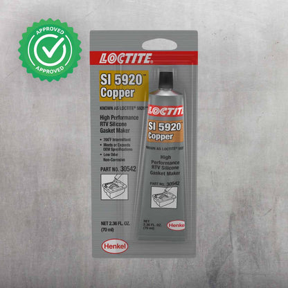 Silicona RTV Cobre - Loctite No corrosiva para metal y plástico