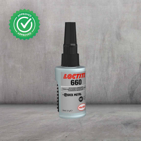 LOCTITE® 660 Relleno Anaeróbico | Pasta de alta viscosidad para reparar ejes, chaveteros y asientos desgastados