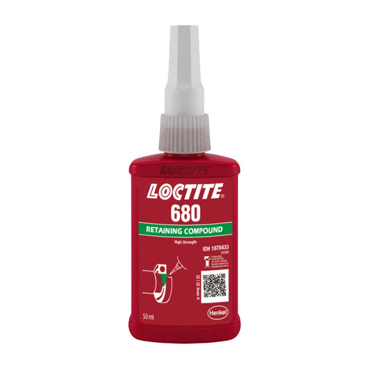 Retenedor anaeróbico LOCTITE 680 de alta resistencia para grandes holguras (hasta 0.38 mm) y ejes de gran diámetro
