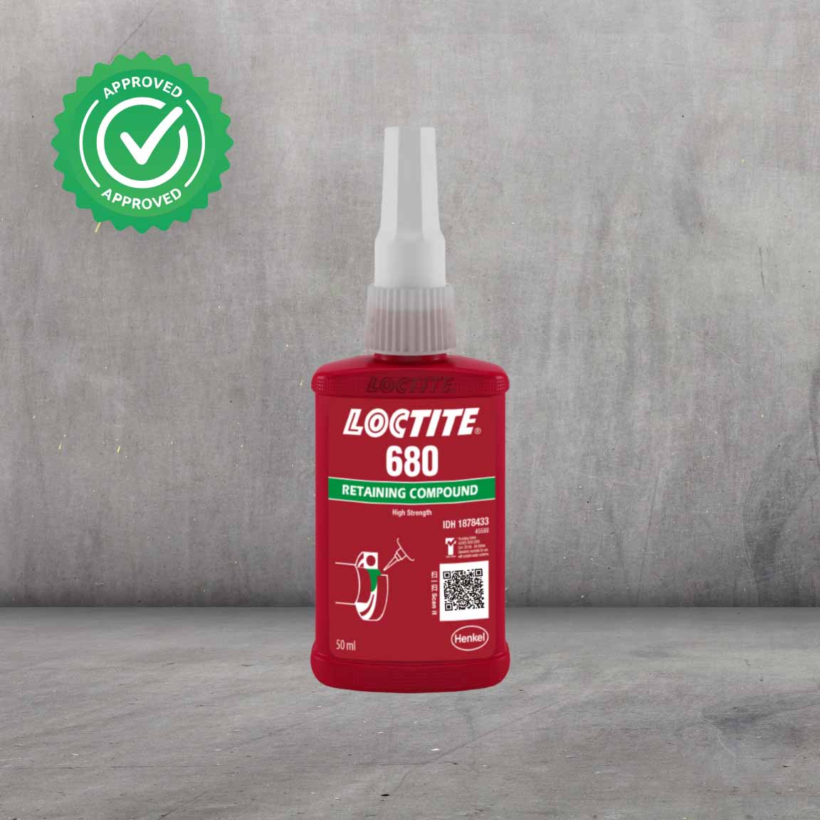 Retenedor anaeróbico LOCTITE 680 de alta resistencia para grandes holguras (hasta 0.38 mm) y ejes de gran diámetro