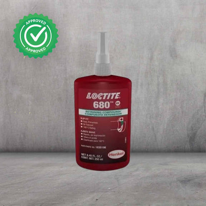Retenedor anaeróbico LOCTITE 680 de alta resistencia para grandes holguras (hasta 0.38 mm) y ejes de gran diámetro