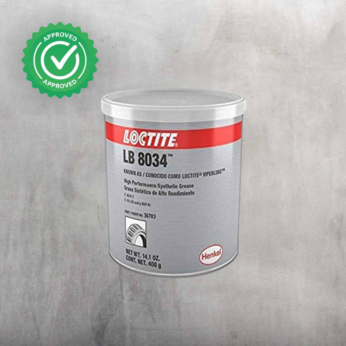 LOCTITE LB 8034 grasa multiuso sintética PAO registrada NSF H1 para uso industrial