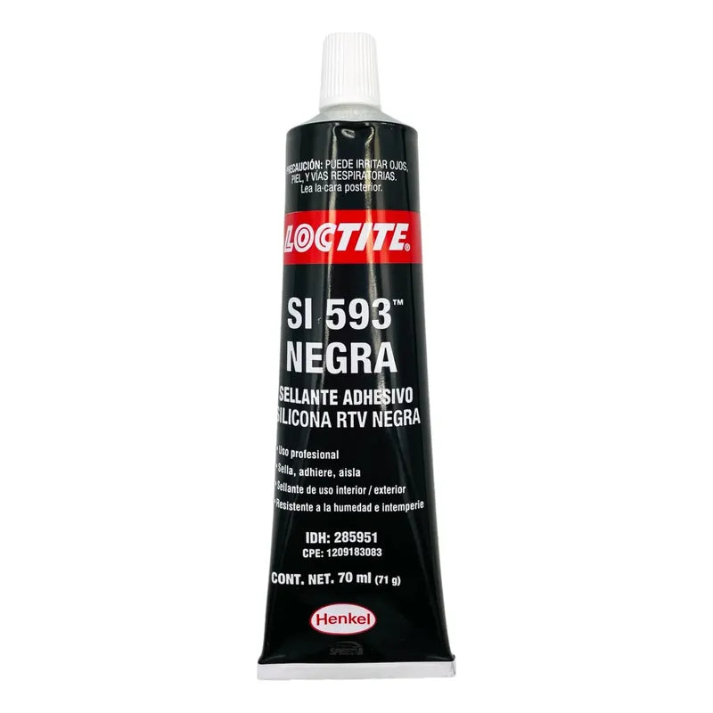 LOCTITE SI 593 Superflex Black RTV | Adhesivo Sellador de Silicón Monocomponente de Uso General