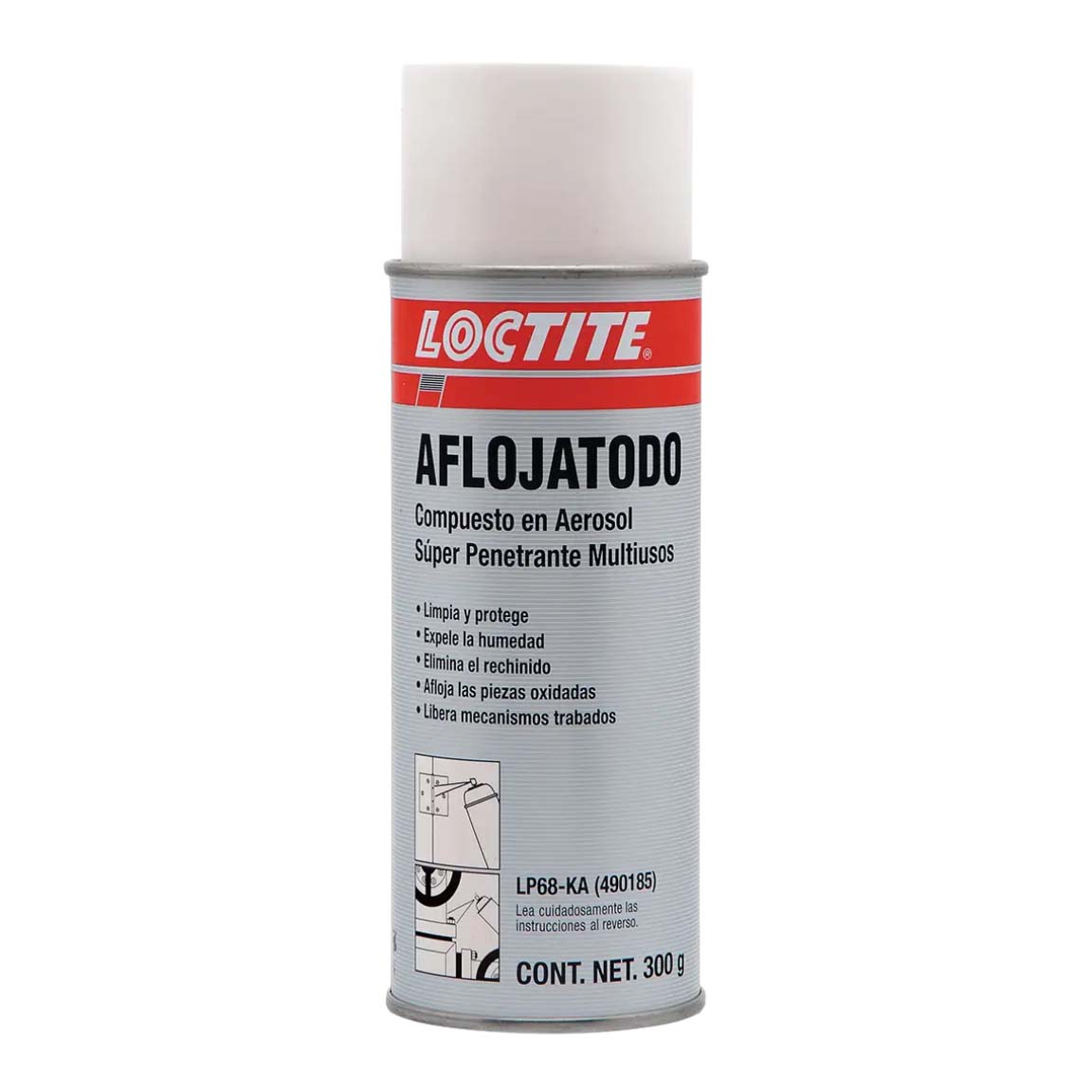 LOCTITE Aflojatodo LP68-KA aceite penetrante en aerosol para piezas oxidadas y corroídas
