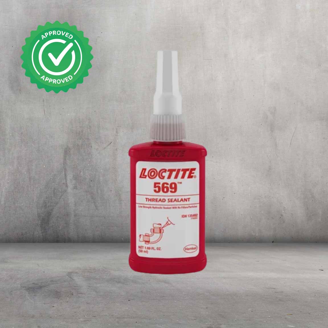 Sellador LOCTITE 569 certificado para sistemas de gas presurizado (2000 kPa), baja viscosidad