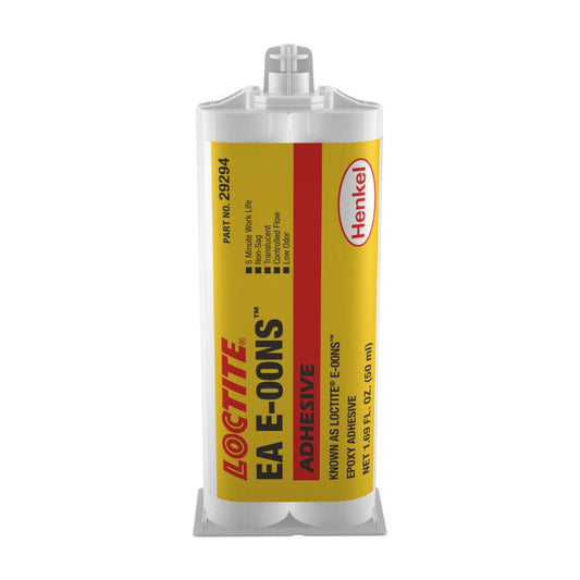 Adhesivo epóxico bicomponente LOCTITE EA E-00NS tixotrópico de curado rápido para superficies verticales y unión estructural