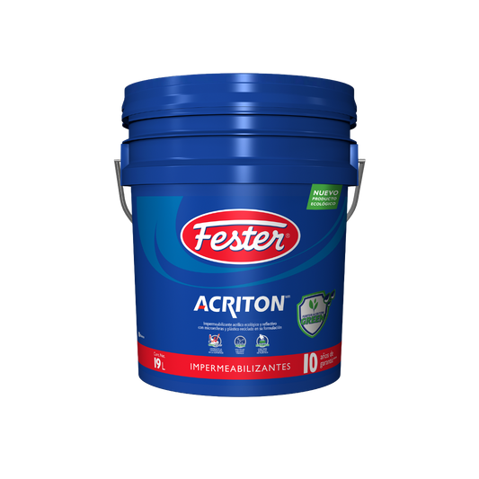 Fester Acriton Green-Shield 10 años impermeabilizante reflectivo tecnología Cool Roof para eficiencia energética