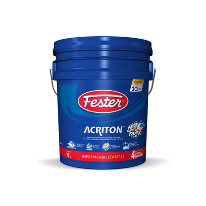 Fester Acriton Proshield Max 4 años impermeabilizante económico para renovación frecuente residencial
