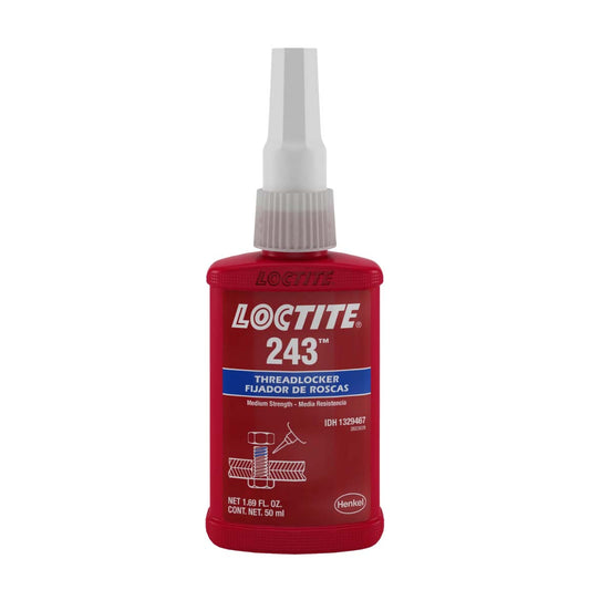 LOCTITE® 243 Fijador de Roscas Multiuso | Tolerante a aceites para todos los metales
