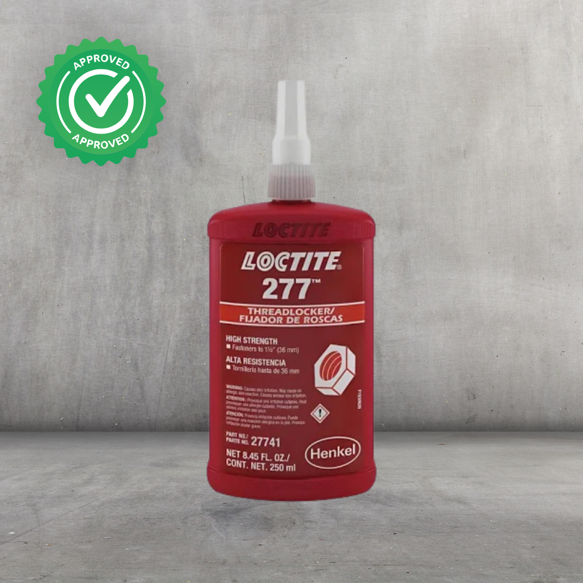 LOCTITE® 277 Fijador de Roscas Alta Viscosidad | Para pernos y prisioneros robustos