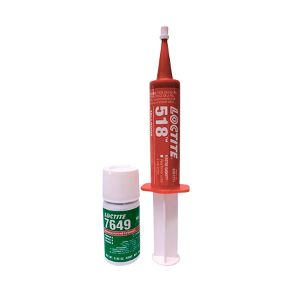 Sellante LOCTITE 518 en formato gel, de curado rápido y sin goteo, ideal para juntas en metales activos