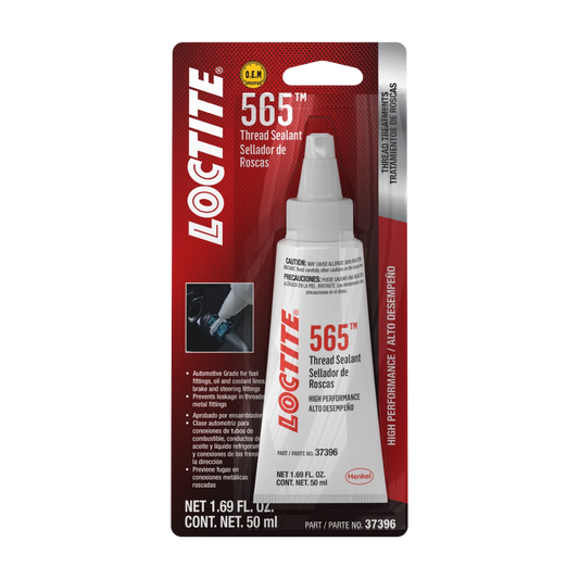 LOCTITE 565 sellador de roscas blanco de alta viscosidad para tuberías metálicas cónicas