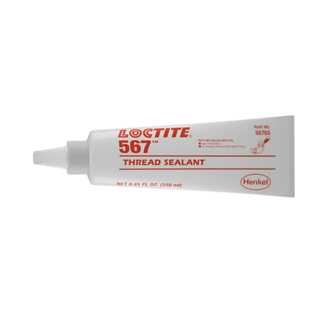 LOCTITE® 567 Sellador para Tuberías - Loctite | Alta viscosidad para roscas hasta M80/R3"