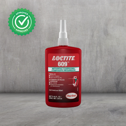 LOCTITE® 609 Retenedor Anaeróbico | Resistencia media, propósito general para piezas pequeñas y bujes