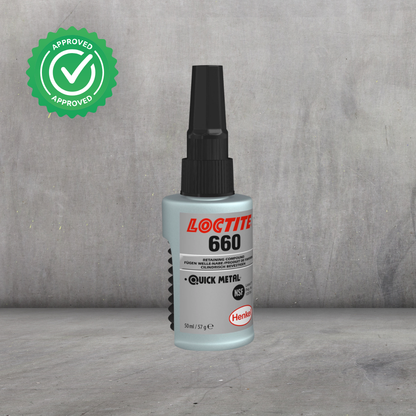 LOCTITE® 660 Relleno Anaeróbico | Pasta de alta viscosidad para reparar ejes, chaveteros y asientos desgastados