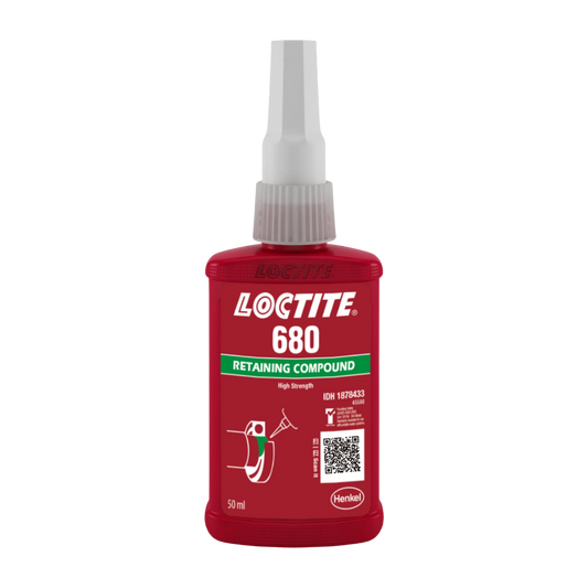 Retenedor anaeróbico LOCTITE 680 de alta resistencia para grandes holguras (hasta 0.38 mm) y ejes de gran diámetro