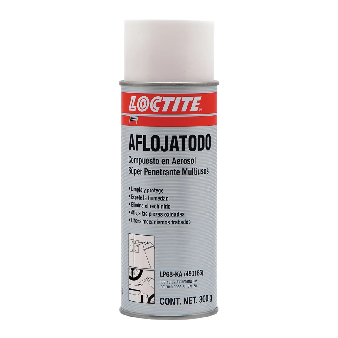 LOCTITE Aflojatodo LP68-KA aceite penetrante en aerosol para piezas oxidadas y corroídas