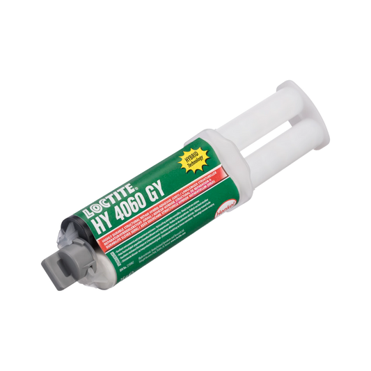 Adhesivo híbrido LOCTITE HY 4060 bicomponente, combina velocidad de cianoacrilato con resistencia de epoxi