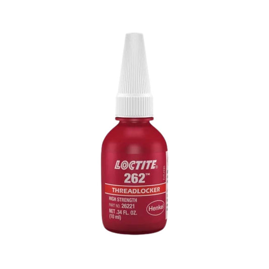 Fijador de roscas LOCTITE 262 color rojo, de alta resistencia y curado rápido para uniones permanentes