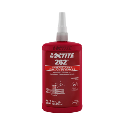 LOCTITE® 262 Fijador de Roscas Rojo | Alta resistencia, curado rápido para producción y reparaciones permanentes