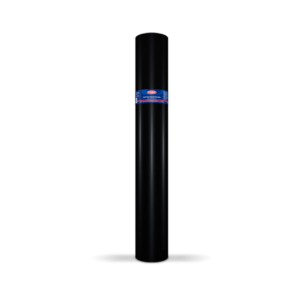 Texto Alternativo (Alt Text): Rollo de membrana Fester Polietileno, color negro brillante, para barrera de vapor y protección anti-raíz.