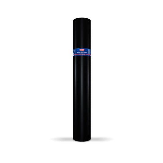 Texto Alternativo (Alt Text): Rollo de membrana Fester Polietileno, color negro brillante, para barrera de vapor y protección anti-raíz.