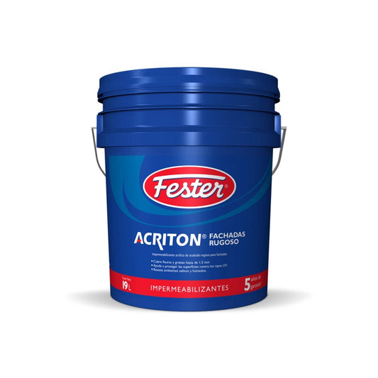 Fester Acriton Fachadas Rugoso impermeabilizante texturizado que oculta imperfecciones en aplanados